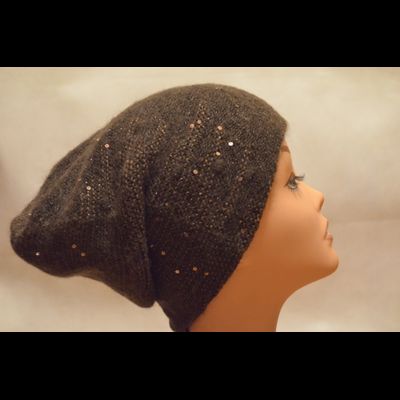 Коричневая шапка колпак вязаная Vizio Италия 6240 CL