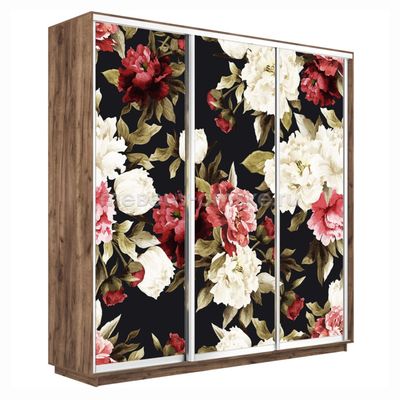 Шкаф-купе Трио-Фото (Пионы) 1800*450*2200