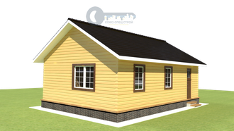 Б-24 ГАБАРИТНЫЕ РАЗМЕРЫ: (6Х9М) 1 ЭТАЖ, ОБЩАЯ ПЛОЩАДЬ: 60М²