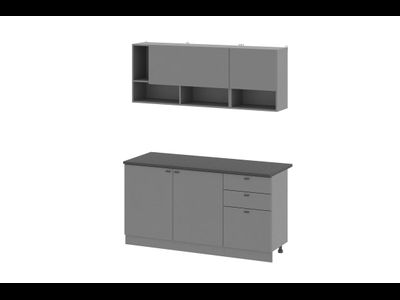 Кухонный Гарнитур "Энни" (1,6м) Графит