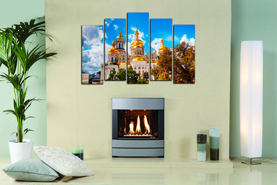 Модульная картина "Белая церковь"