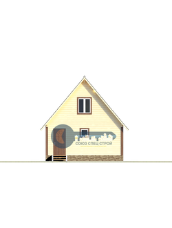 Б-19 ГАБАРИТНЫЕ РАЗМЕРЫ: (6Х6М) 2 ЭТАЖА, ОБЩАЯ ПЛОЩАДЬ: 60М²