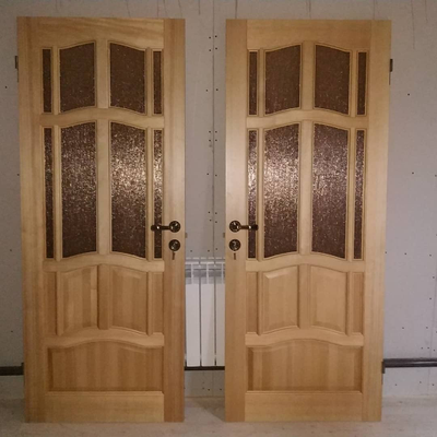 МАССИВ СОСНЫ. АМПИР, "ДУБ СВЕТЛЫЙ". ПОЛОТНО ОСТЕКЛЕННОЕ.  ПОЛОТНО С БОКОВЫМ ОСТЕКЛЕНИЕМ.