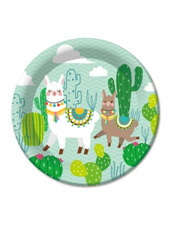 Тарелки бумажные ламинированные Лама 23см 6шт