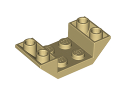 Slope, Inverted 45 4 x 2 Double with 2 x 2 Cutout, Tan (4871 / 4113998 / 4655082 / 487105 / 6139363)
