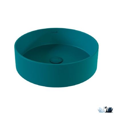 Раковина Creavit Loop LP145-00MT00E-0000 Ментол, сине - зеленая, матовая, диаметром 45 см