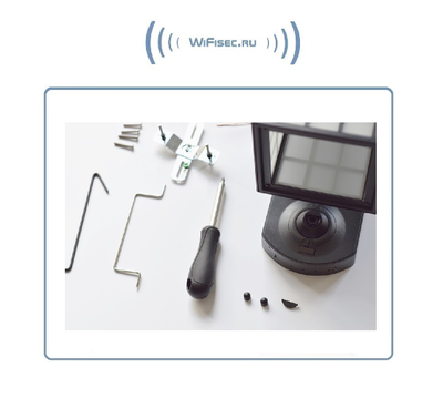 Уличная WiFi/LAN охранная видеокамера + фонарь с аудио каналом (дуплекс), с DVR. Full HD (Homsca Light)