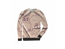 Свитшот Котики №18