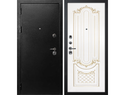 Дверь металлическая С-1 с панелью Смальта-13 белая эмаль