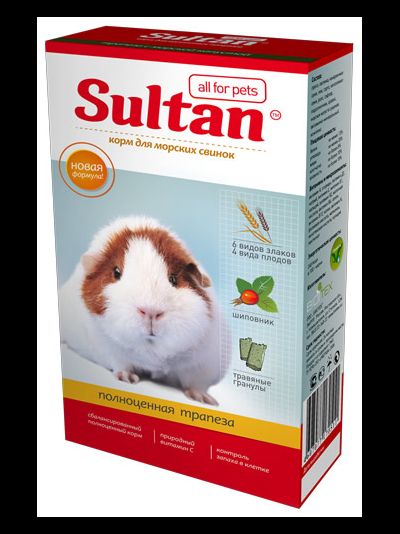 Sultan для морских свинок "Полноценная трапеза" 0,4 кг