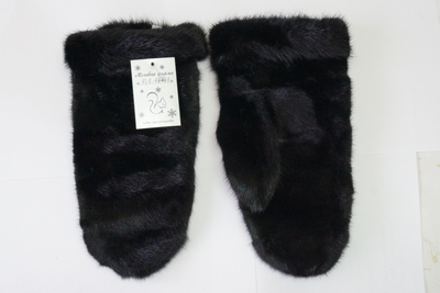 Варежки из меха норки