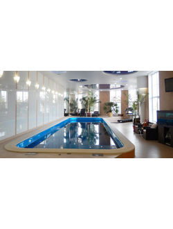 Композитный бассейн 12,9 х 3,7 х 1,2-1,68 "Олимпик" Franmer