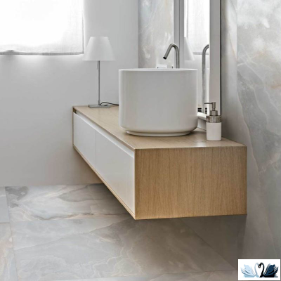 Керамогранит FMAX Sea Blue glossy 90x180 см голубой лазурь