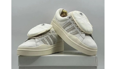 Кроссовки Adidas Bad Bunny x Campus Sail White Grey Suede
