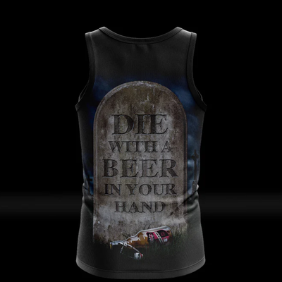 Tankard - Die With Beer In Your Hand TANK TOP SHIRT