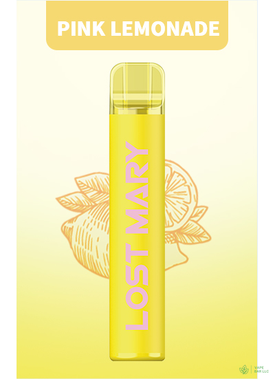 Одноразовая электронная сигарета LOST MARY CM1500, 2%, 4,8 мл, 850 мАч, 1500 затяжек (Pink Lemonade)