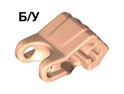 ! Б/У - Hero Factory Fist with Axle Hole - 4 Fingers, Light Nougat (93575 / 6116526) - Б/У