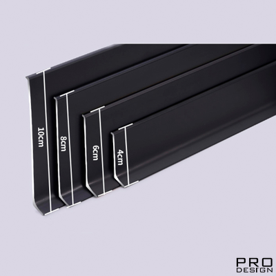 Плинтус SYMETRIC L- образный Анодированный черный