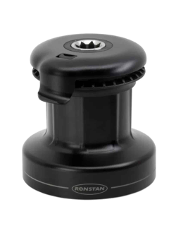 Лебедка двухскоростная Ronstan Orbit 30QT RA6302 Ø120x124мм 700кг с системой Quicktrim черная для тросов Ø7-12мм