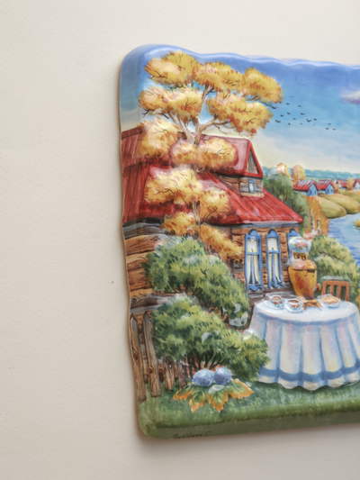 Осень в усадьбе (панно)