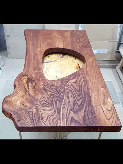 столешница под раковину ванную комнату из карагача