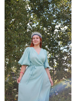 Платье на запах из муслина "Услада"