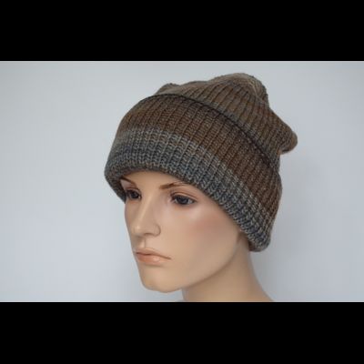 Шапка с отворотом Италия Vizio 110 CRY ореховая