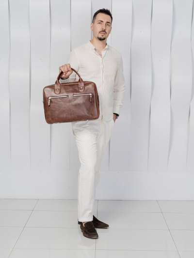 Сумка для ноутбука Fratello brown (арт. 1014-02)