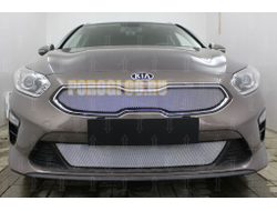 Защита радиатора KIA Ceed III 2018- chrome верх