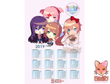 DOKI DOKI  календарь НА ЛЮБОЙ ГОД!