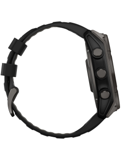 Часы Garmin Fenix 8 —51mm Solar Sapphire Carbon Gray DLC Titanium Black / Pebble Gray