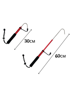 Багорик телескопический красный, 30-60см