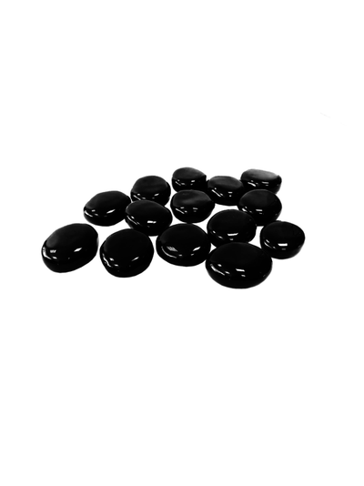 ДЕКОРАТИВНЫЕ КЕРАМИЧЕСКИЕ КАМНИ ЧЕРНЫЕ 14 ШТ