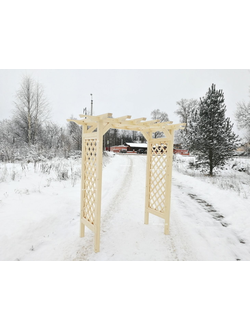 Садовая арка деревянная