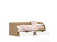 Детская КОЛИБРИ - Кровать Дуб Крафт Золотой/Белый Софт
