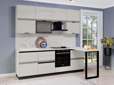 Кухонный гарнитур размер 244х150 см