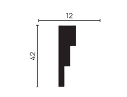 Молдинг Decor Dizain DD624, дюрополимерный, влагостойкий, под покраску, длина 2 м