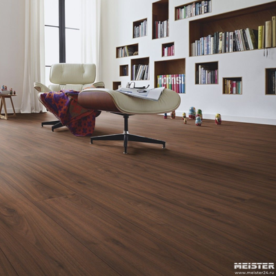 Ламинат MEISTER 6389 Орех Amore в интерьере