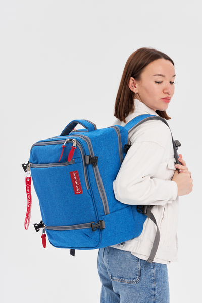 Рюкзак Сумка Чемодан ручная кладь 40x30x20 Optimum Wizz Air RL, голубой