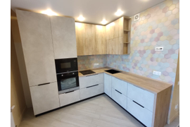 Кухня белый Бетон