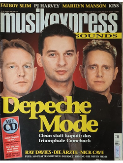 Musikexpress Sounds Magazine October 1998 Depeche Mode Иностранные музыкальные журналы, Intpressshop