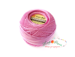 ПРЯЖА 100% МЕРСЕРИЗОВАННЫЙ ХЛОПОК - YARNART CANARIAS - РОЗОВЫЙ (6319)