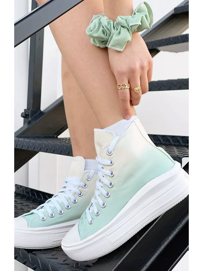Converse All Star Move Platform Ombre разноцветные высокие