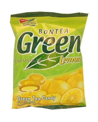 Леденцы Зелёный Чай и Лимон BONTEA GREEN TEA LEMON CANDY, 125 гр