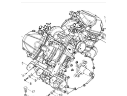Двигатель оригинал BRP 360810190 для BRP Lynx