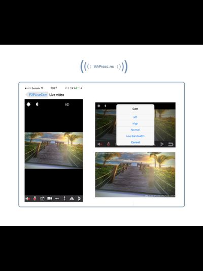 IP видеоняня WiFi (Настенные часы, круглые) с аккумулятором и с DVR, HD (Pro iCam)