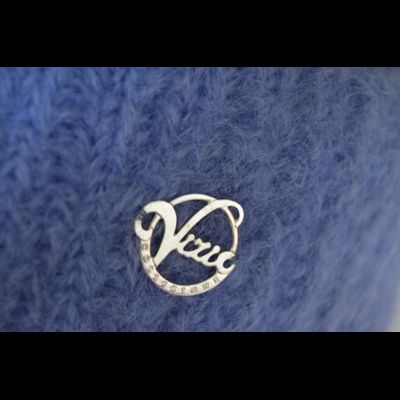 Шапка женская с отворотом Vizio Италия 6946 CRYO голубая