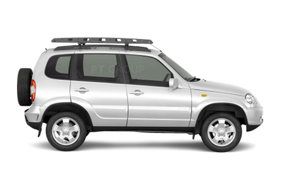 Багажник-корзина двухсекционная универсальная с основанием-решетка (ППК) 1630х1050мм под попереч мм под поперечины на крышу автомобиля