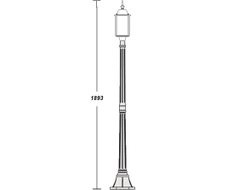 Садово-парковый светильник серии   Dublin   (189см)