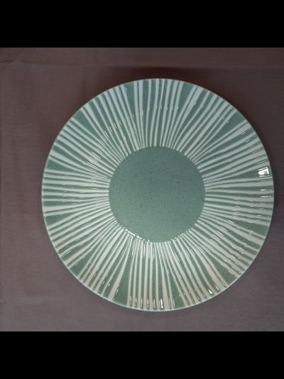 Тарелка закусочная Solaris серо-зеленая, 20,5 см